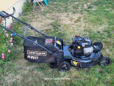 Craftsman AWD Self-Propelled Gas Walk-Behind Lawn Mower