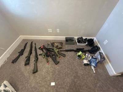 Airsoft toy guns and equipment
