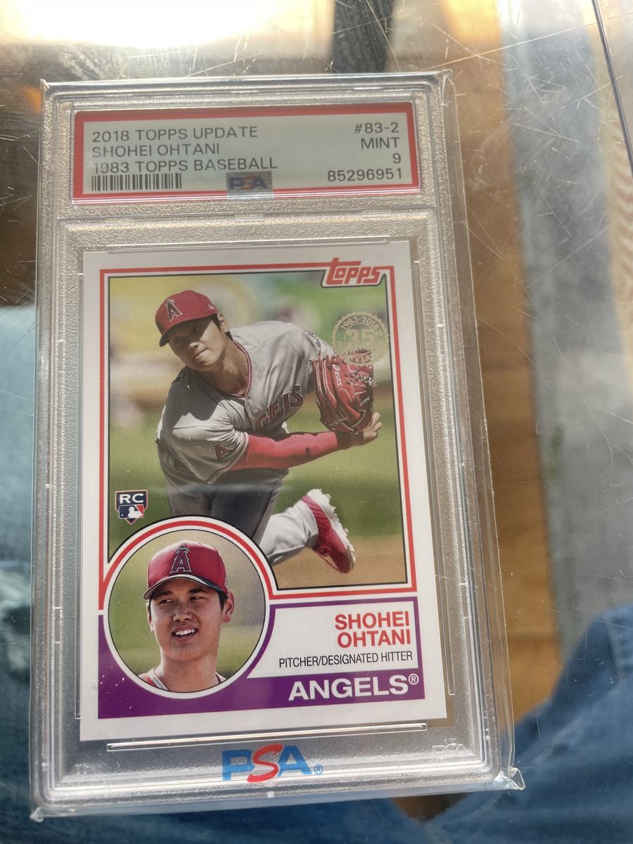 2018 Topps Update Shohei Ohtani #83-2 PSA 9 Mint 1983 Topps Baseball Rookie Card Angels RC