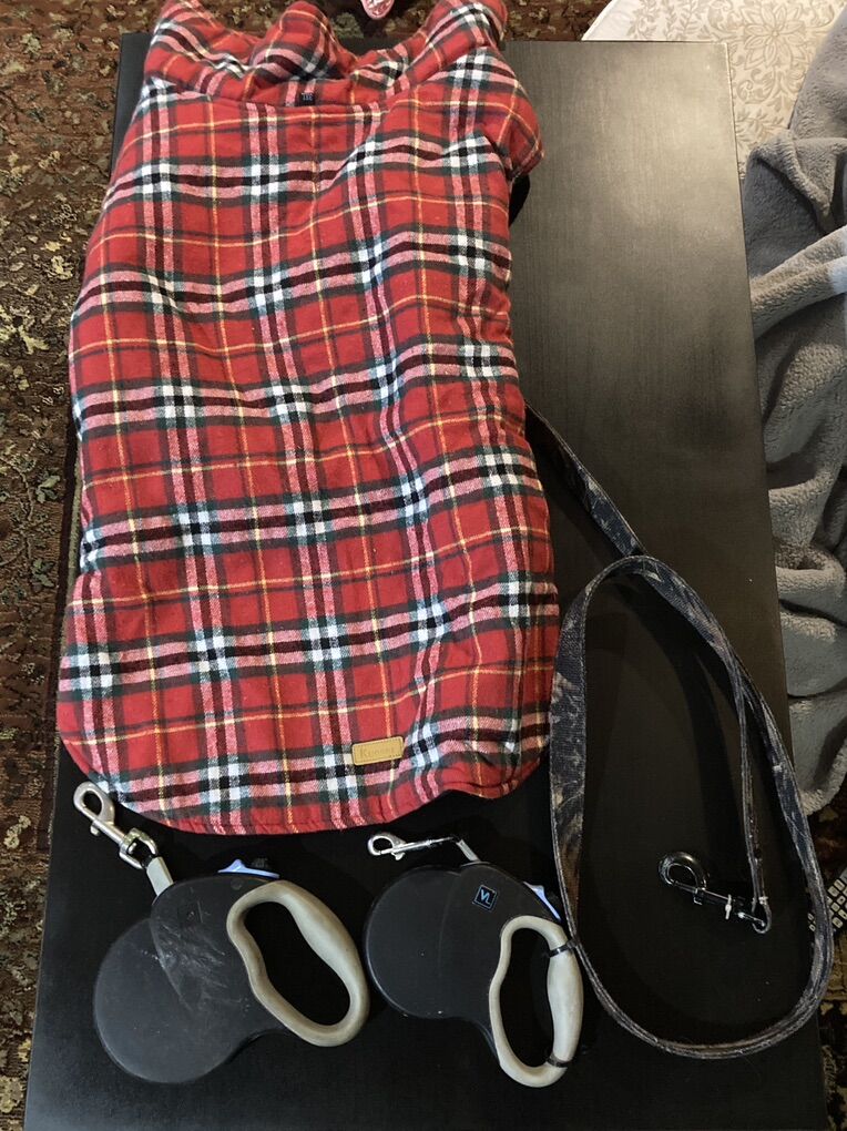 Christmas winter coat Large Retractable Leashes