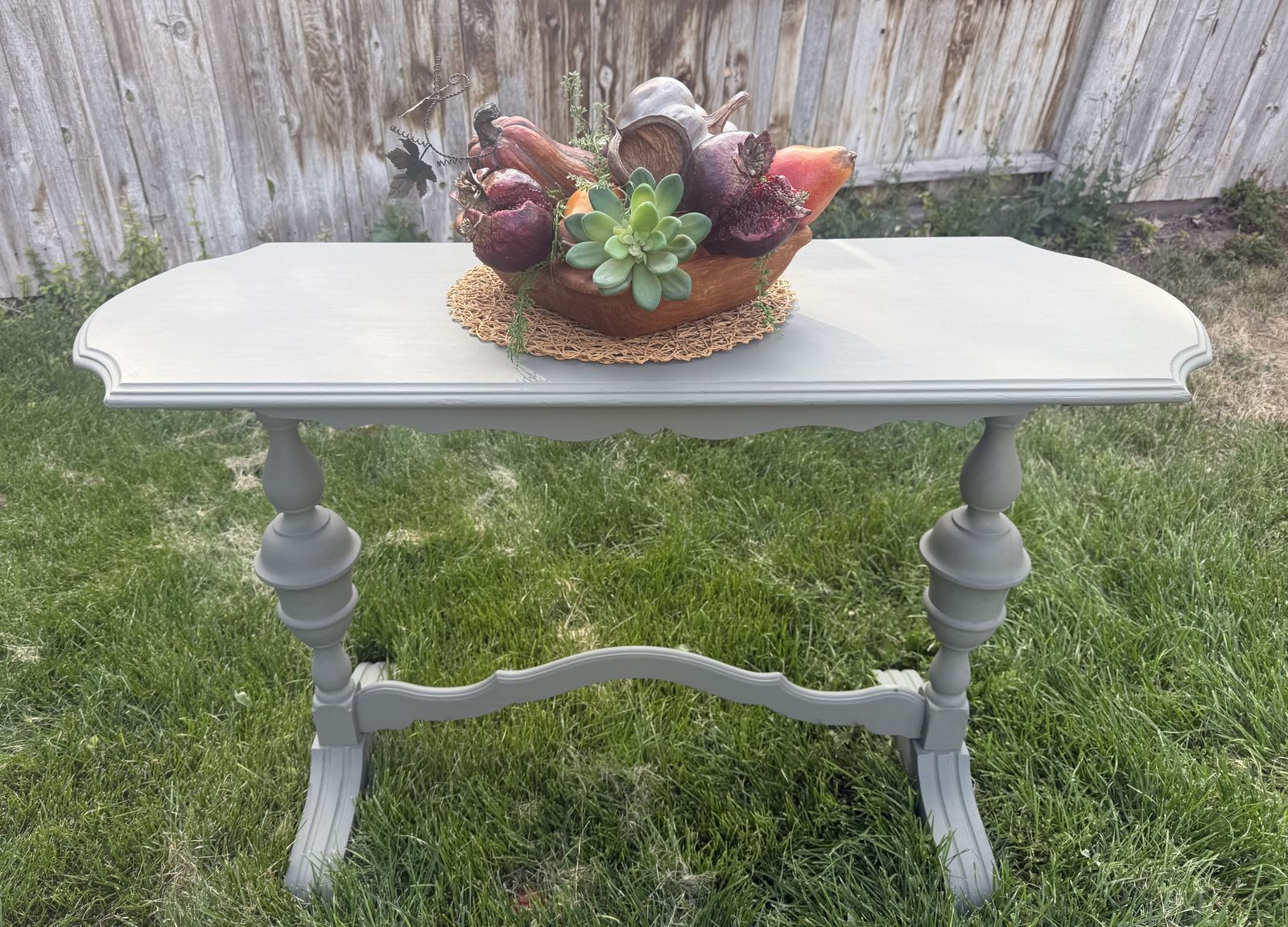 Antique console buffet table