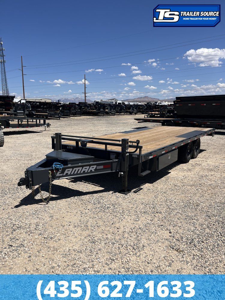 8.5x20 Lamar F8 Deckover Equipment Trailer - 14K GVWR - Oak Floor