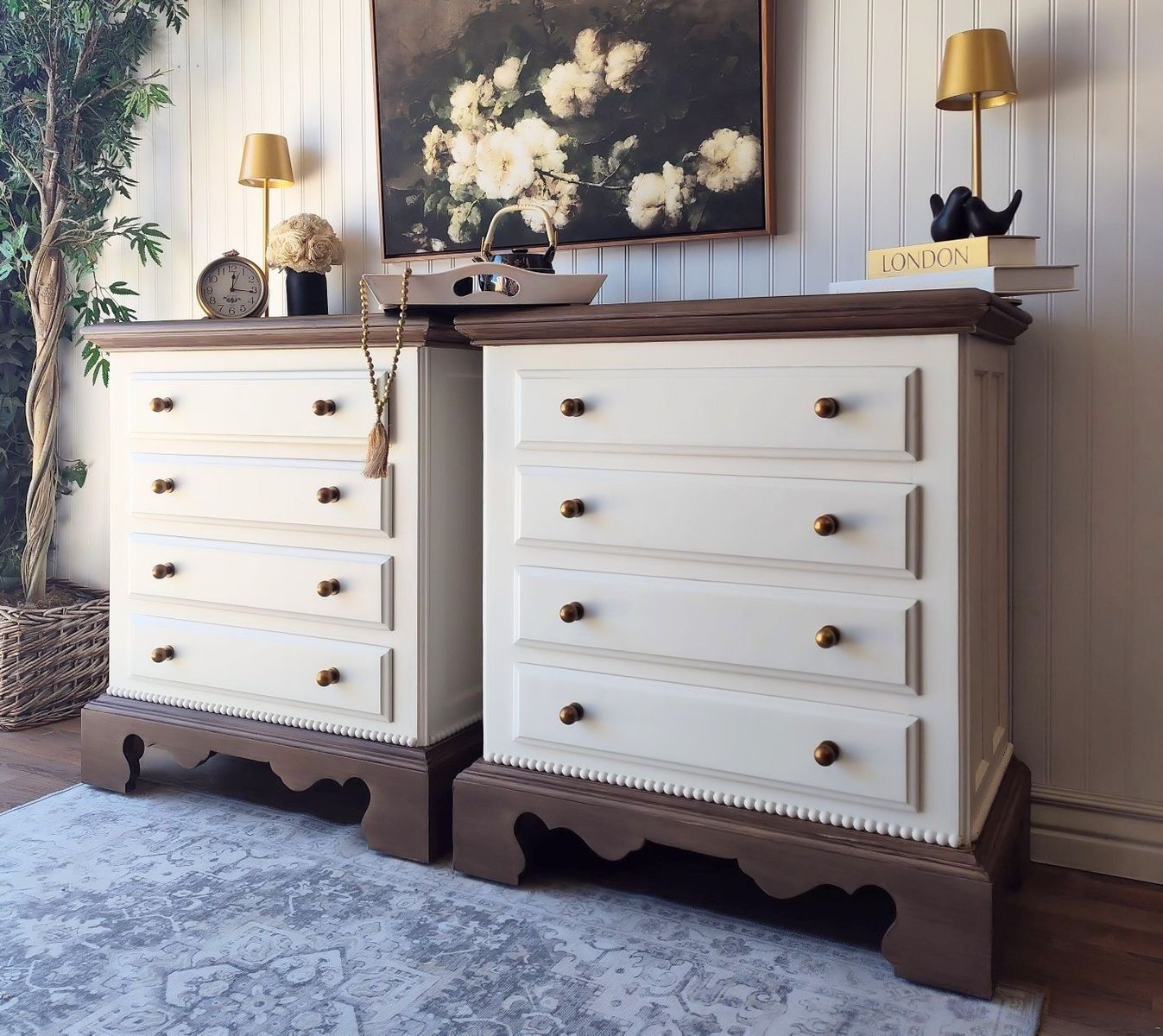 XL Broyhill 4 Drawer Nightstands