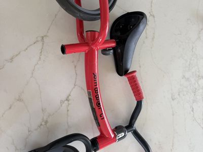 Globber Go Bike Balance Bike - Red, Adjustable Seat & Handlebars, No-Pedal Training