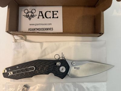 GiantMouse ACE Nazca Carbon Fiber Knife Magnacut