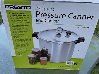 Presto 23-Quart Pressure Canner and Cooker Stock No. 01781