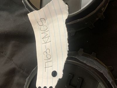 KMC Wheel Center Caps T163-KMCG - Set of Two, Black & Silver, new
