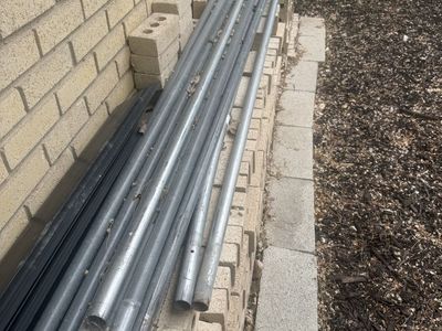 Galvanized Steel Poles - Various Lengths - For Fencing, Construction, or DIY Projects