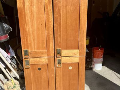 Cherry Wood Aesthetic Lockers with Locks