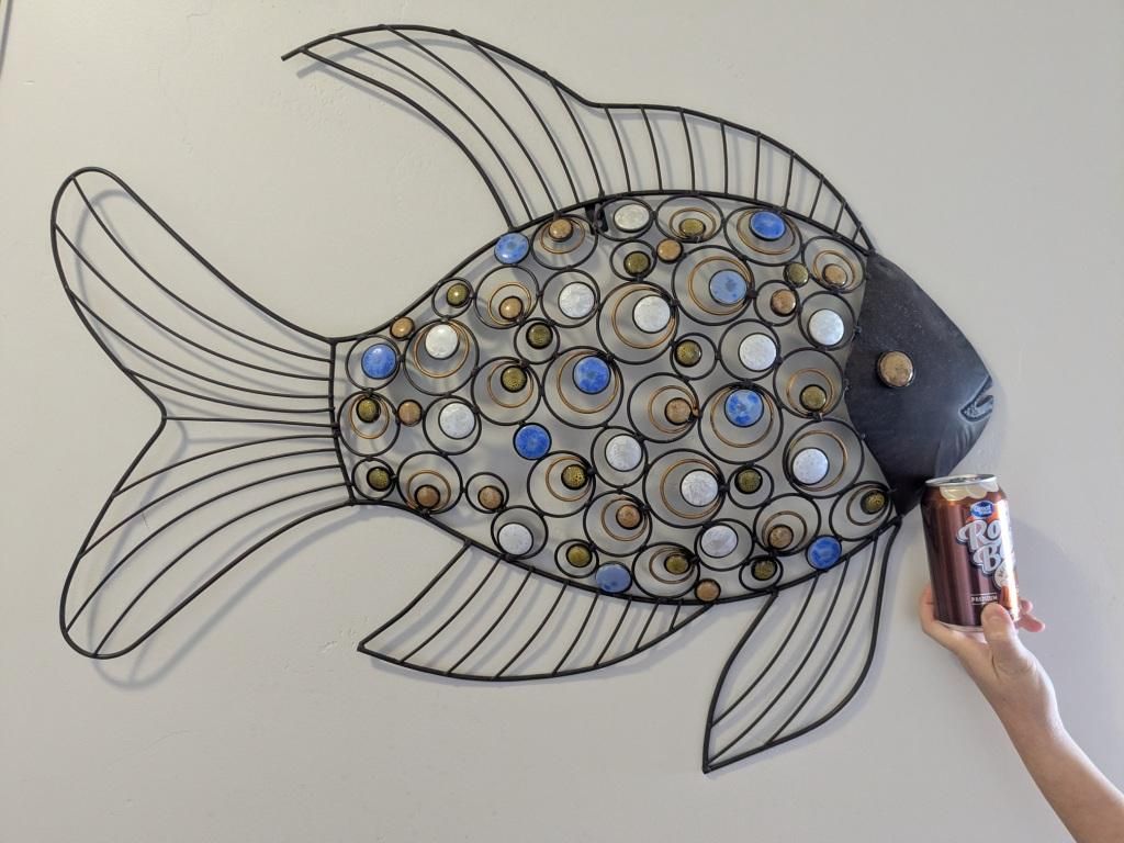 Large Beautiful Brass Decor (Rainbow Fish)