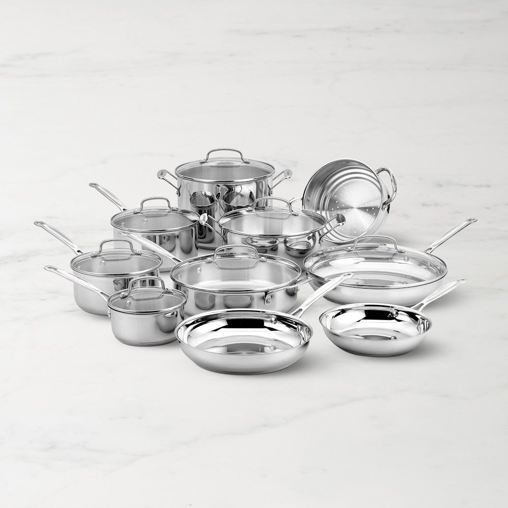Cuisinart Chef's Classic 17-Piece Stainless Steel Cookware Set (New Set in the Box!)