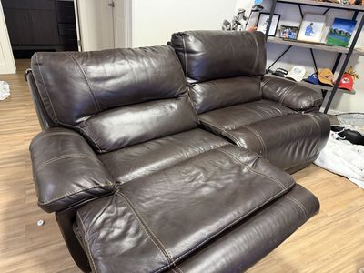 RC Willey leather couch