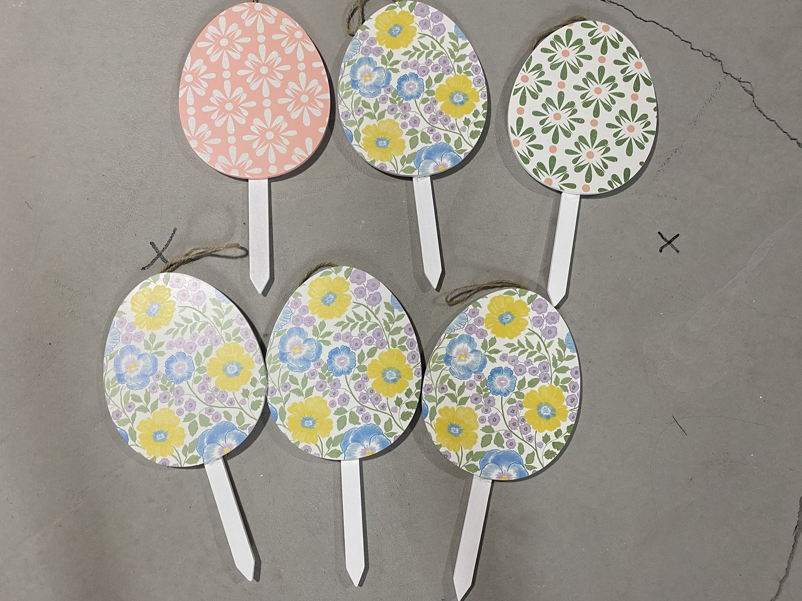 Wooden Egg Peg Decorations