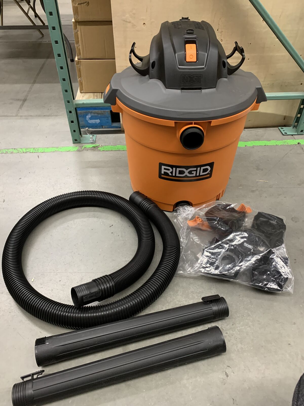 RIDGID 16 Gal. 5.0 Peak HP NXT Shop Vacuum Wet Dry Vac with General Debris Filter, Locking Hose