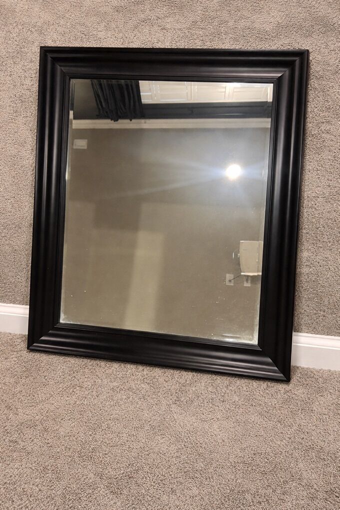 Wall Mirror – Black Frame – 28.5” x 34.5”