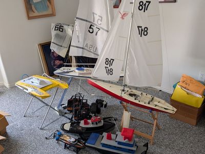 Remote control sail and power boats