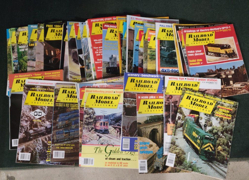 Vintage Railroad Model Craftsman Magazines Lot