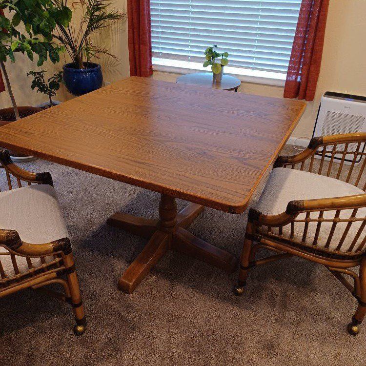42" Square Dining Table- Classic Style