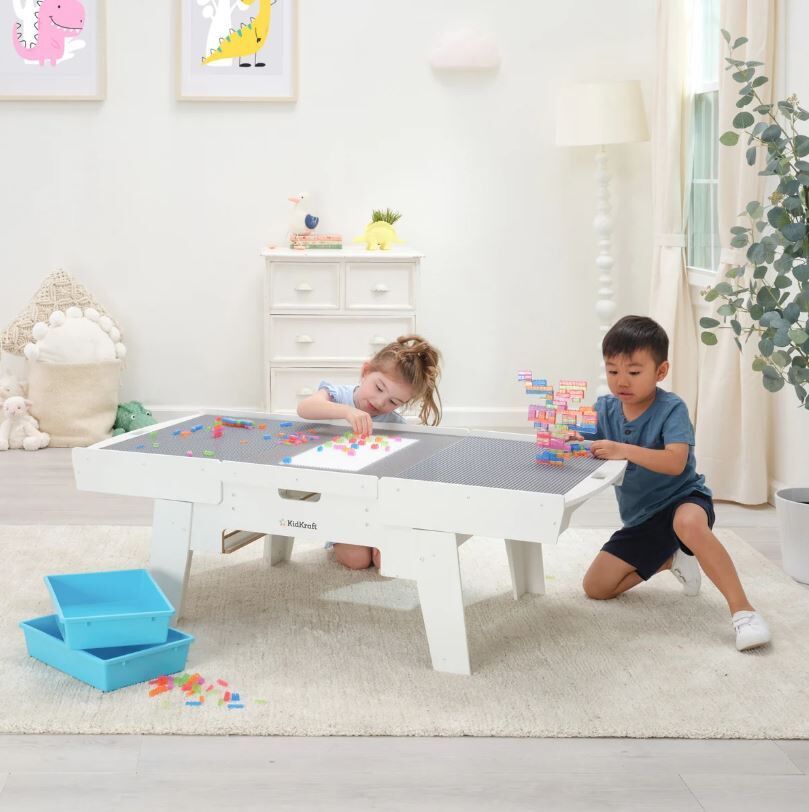 KidKraft Building Bricks Play N Glow Activity Table 1785082 #104842