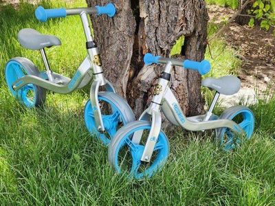 balance bike, forever, blue, silver, new con