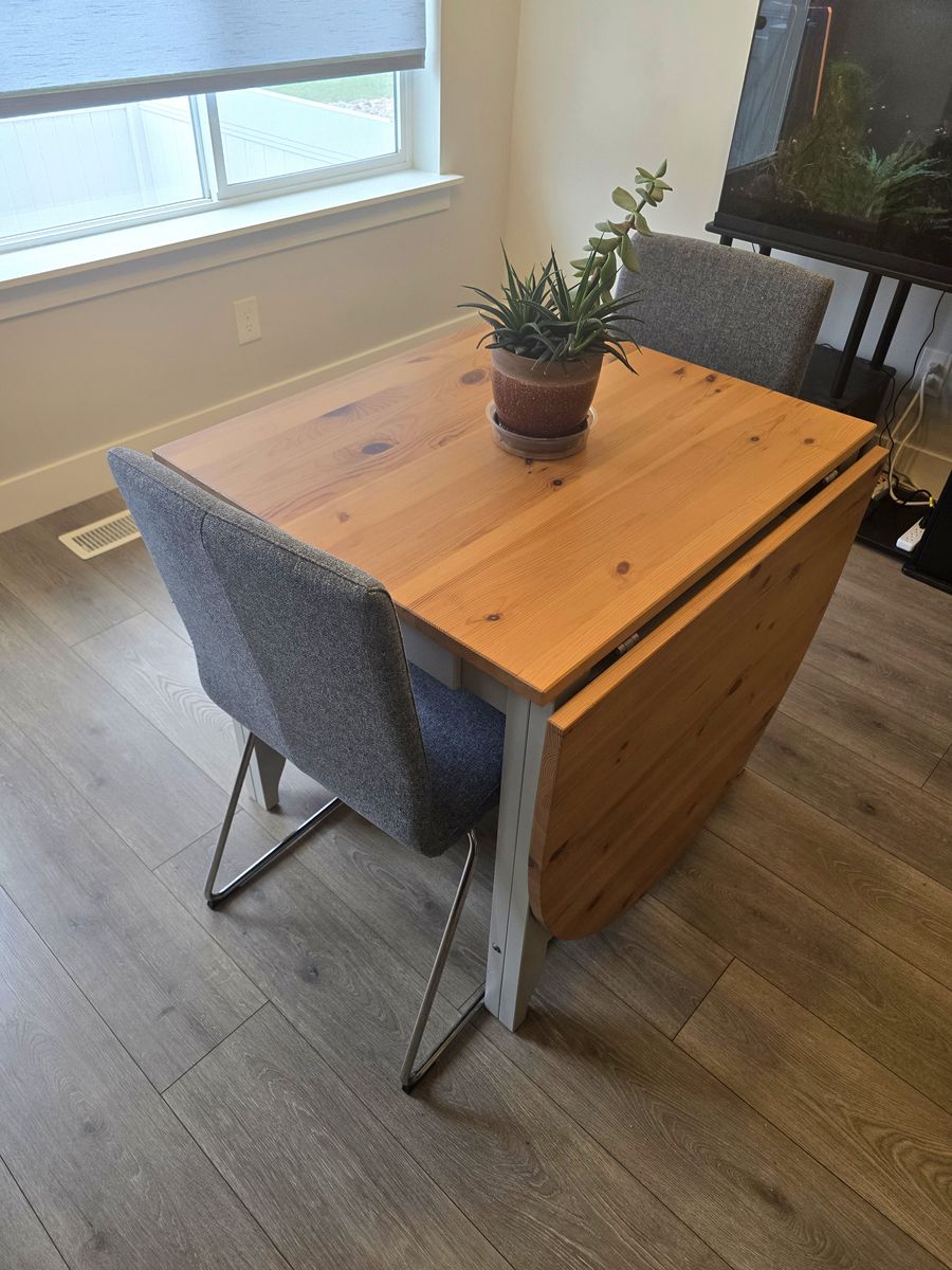 Ikea Gamelby Table and Volfgang Chairs