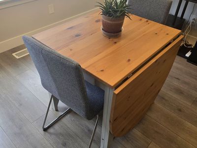 Ikea Gamelby Table and Volfgang Chairs