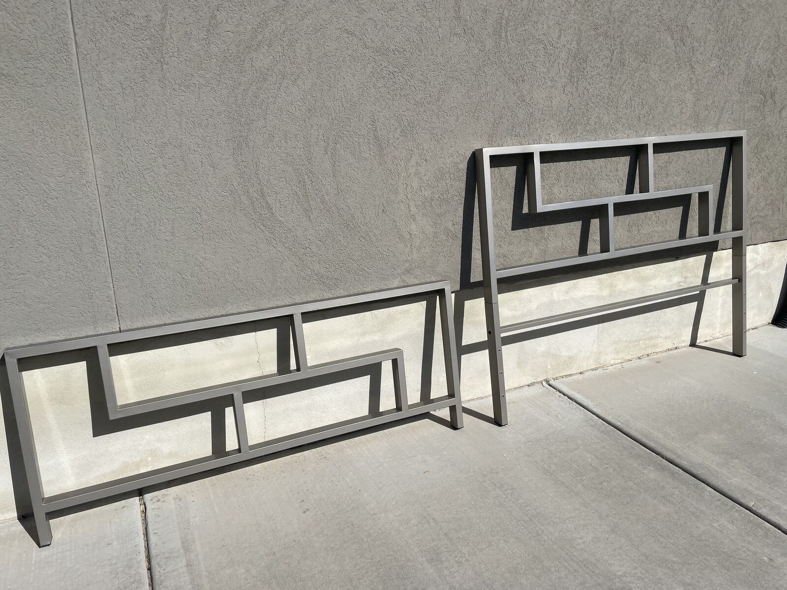 Queen steel bed frame