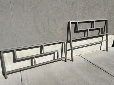 Queen steel bed frame