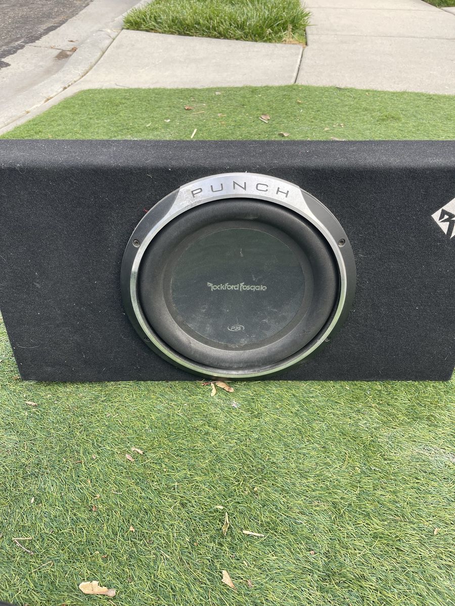 Rockford Fosgate Punch Subwoofer with Enclosure - Powerful Car Audio Bass
