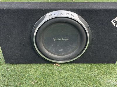 Rockford Fosgate Punch Subwoofer with Enclosure - Powerful Car Audio Bass