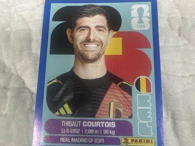 Panini FIFA World Cup Qatar 2022 Thibaut Courtois Belgium #23 Sticker Real Madrid CF