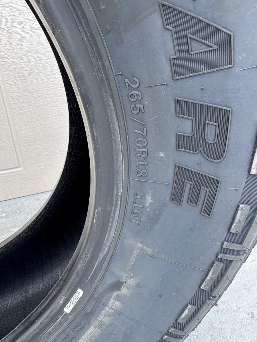 265/70R18 Crosswind Spare
