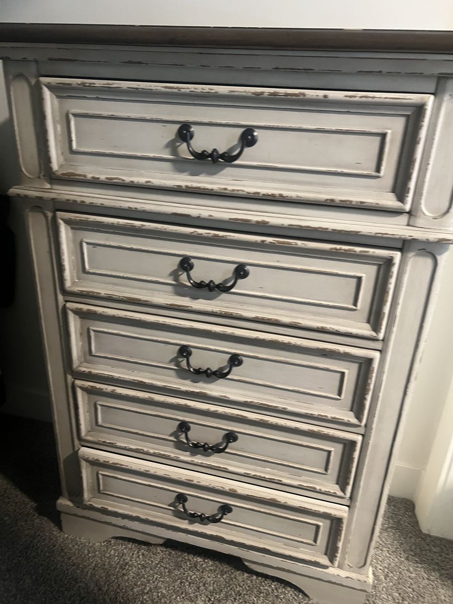Twin bed and dresser
