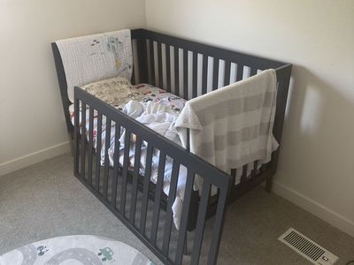Convertible Baby Crib to Toddler Bed - Dark Gray
