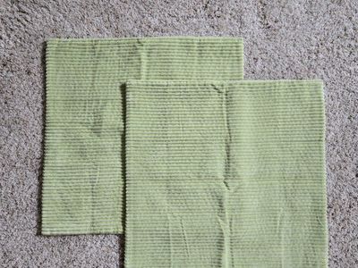 Pair of Light Green Euro Corduroy Pillow Covers