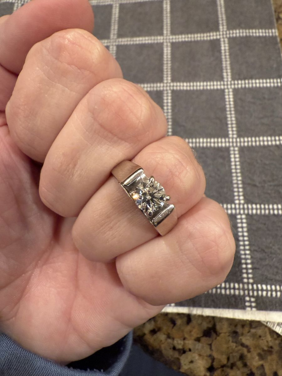 .70 carat diamond ring with white gold setting 