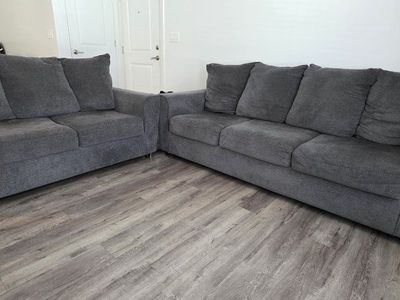 Couch Set/ Entertainment Center Combo