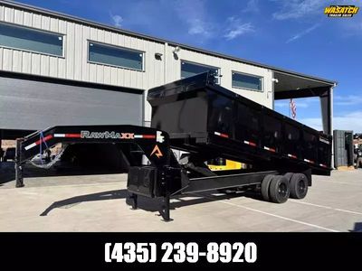 2026 RawMaxx 8.5X20 HDX 20K Gooseneck Dump Trailer