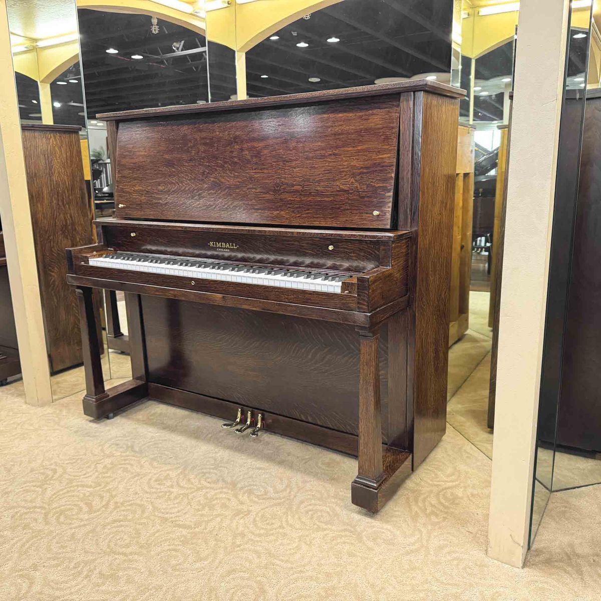 VIDEO OF LIKE-NEW UNIQUE UPRIGHT PIANO