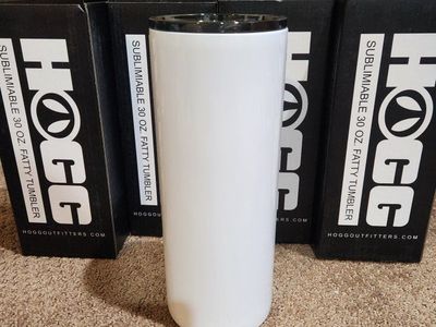HOGG Sublimation Tumbler 37 Lot - 20oz & 30oz Assorted Sizes in Boxes