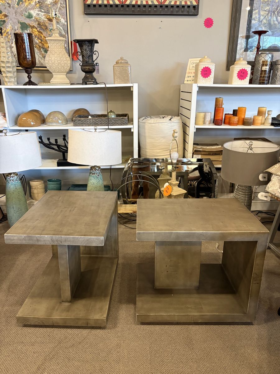Set of 2 Modern Wood Nightstands