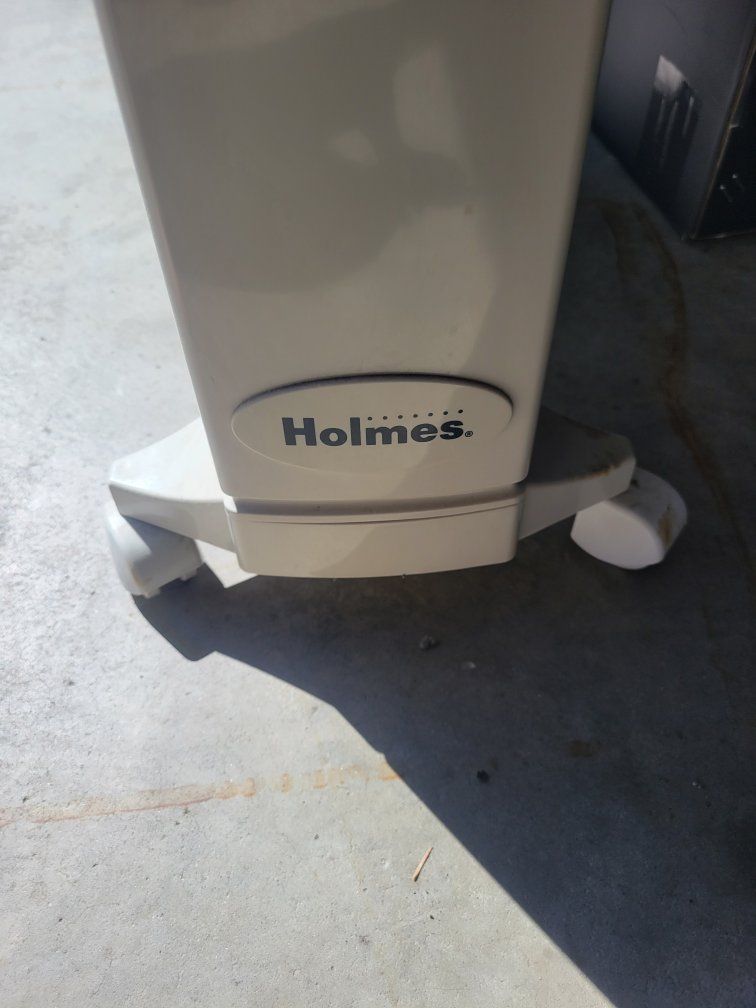Holmes Portable Electric Space Heater with Rolling Caster Wheels
