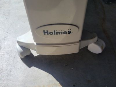 Holmes Portable Electric Space Heater with Rolling Caster Wheels