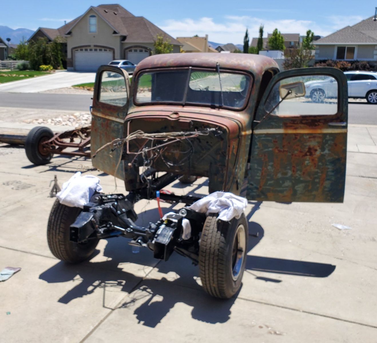 Classic 1946 Chevy Truck Body and Frame with Patina