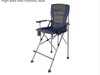 Extra tall, folding camp chair