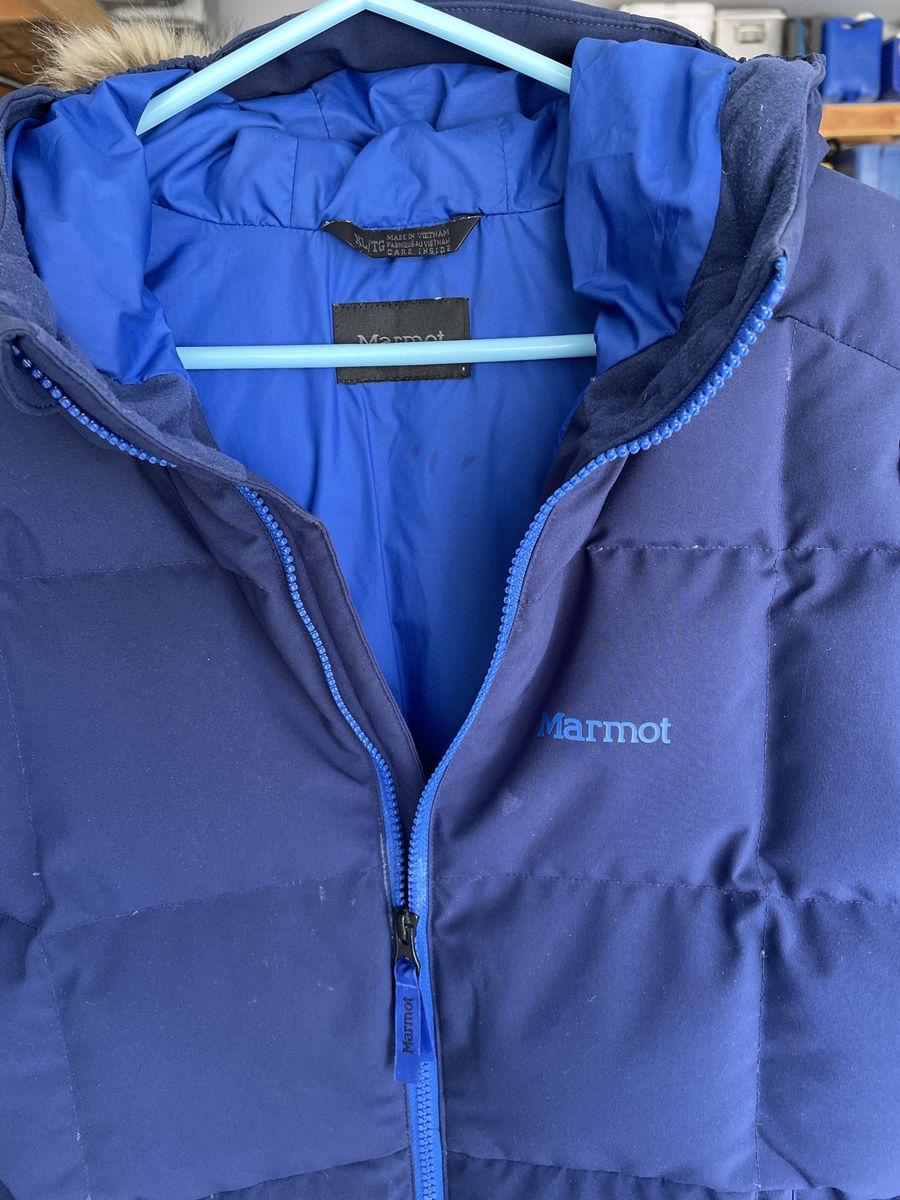 Marmot kids Blue Puffer Jacket Size XL/TG