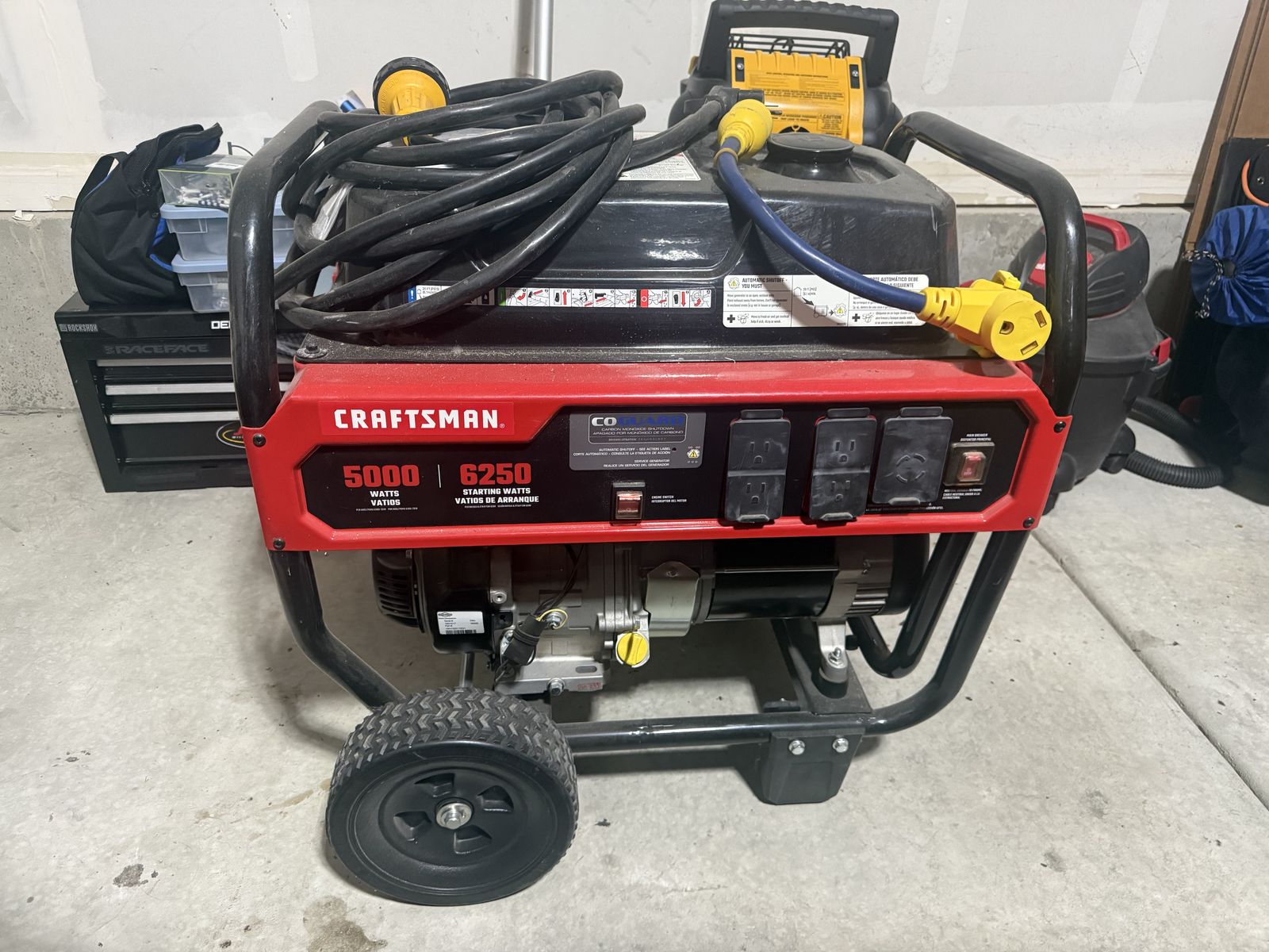 Craftsman 5000 Watt I 6250 Starting Watts Generator