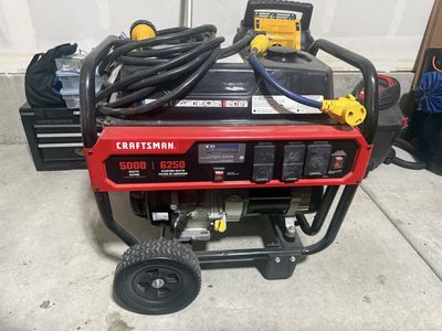 Craftsman 5000 Watt I 6250 Starting Watts Generator