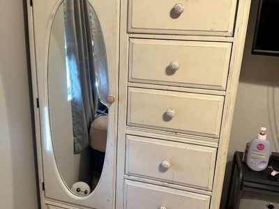 Vintage Mirror Armoire