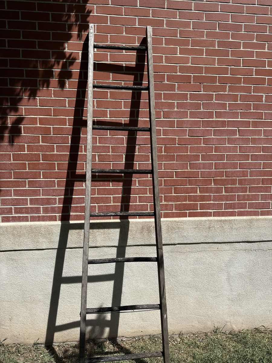 Antique vintage wood ladder